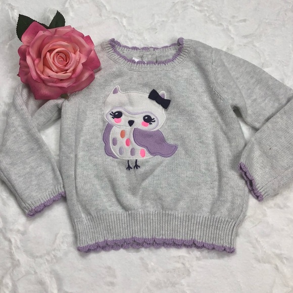 Gymboree Gray Owl Sweater size 2T - Picture 9 of 9